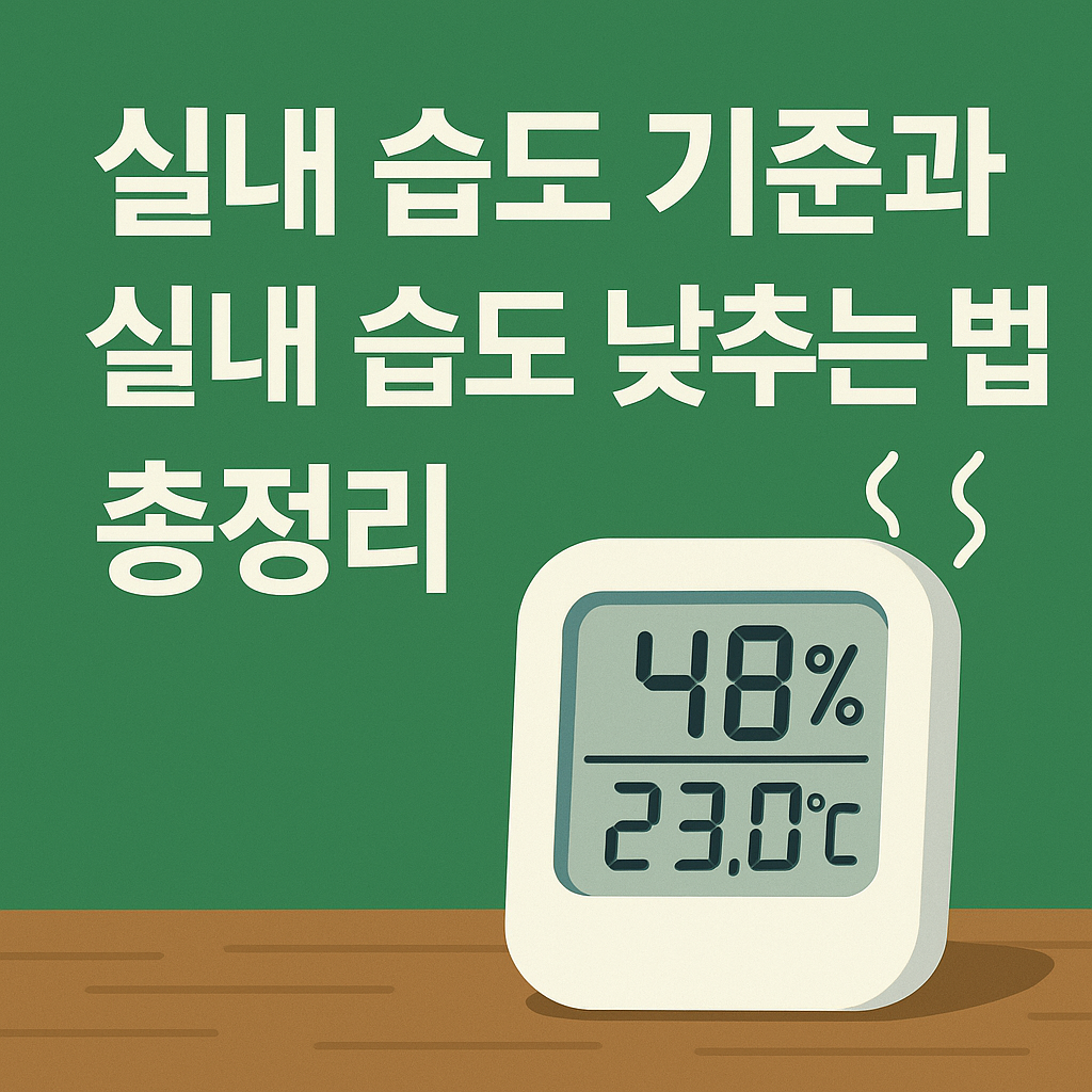 실내 습도 낮추는 법 및 기준