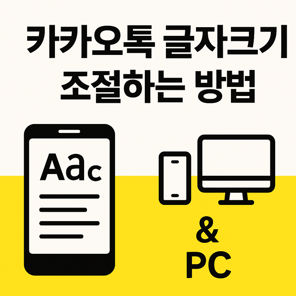 카카오톡 글자크기 조절