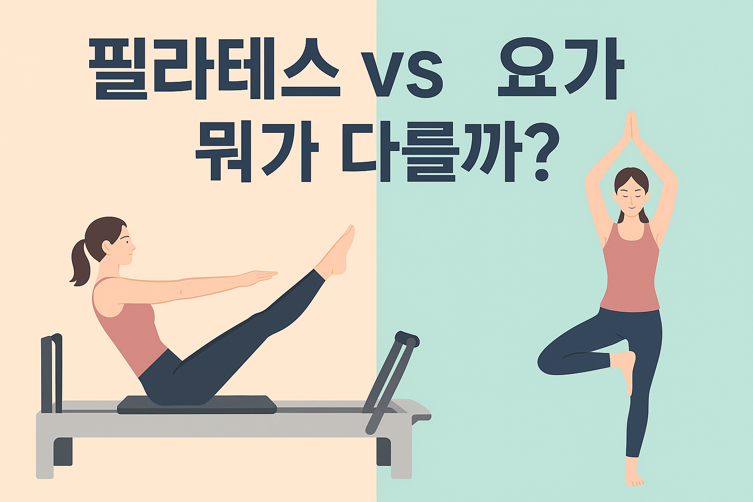 필라테스 요가 차이점