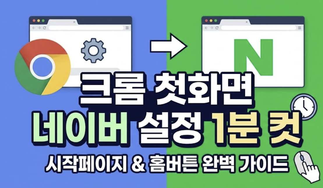 크롬 첫화면 네이버