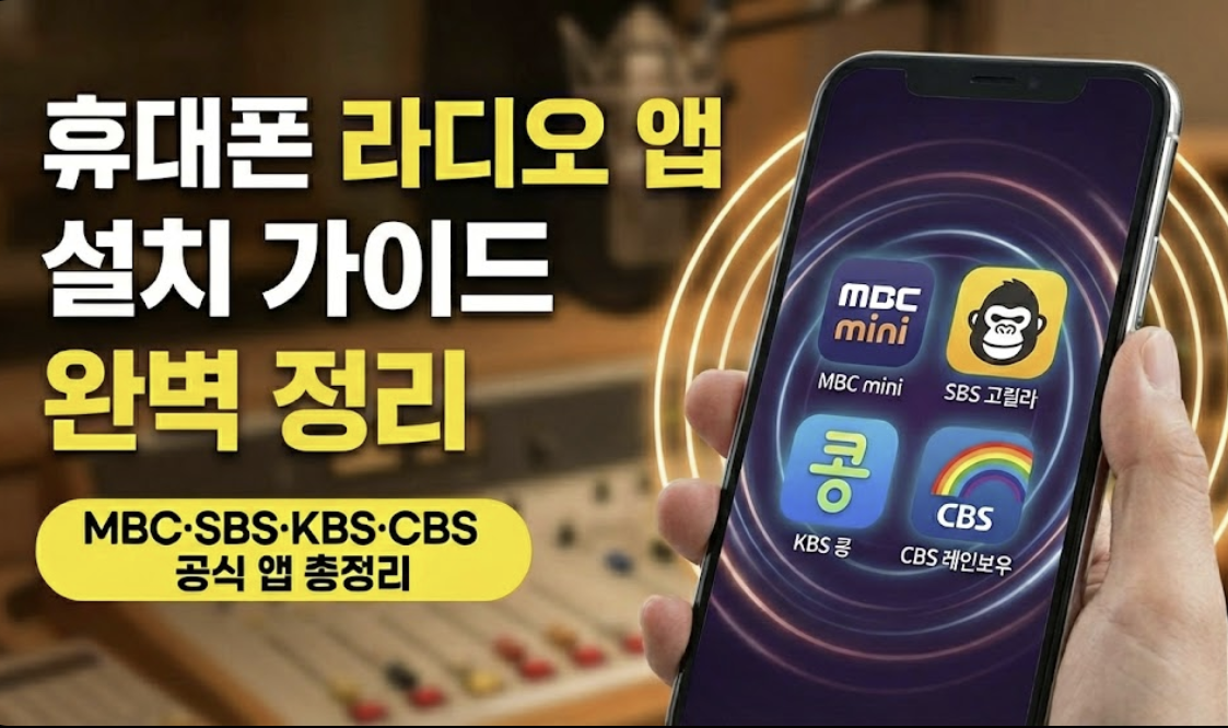 휴대폰 라디오 앱 설치