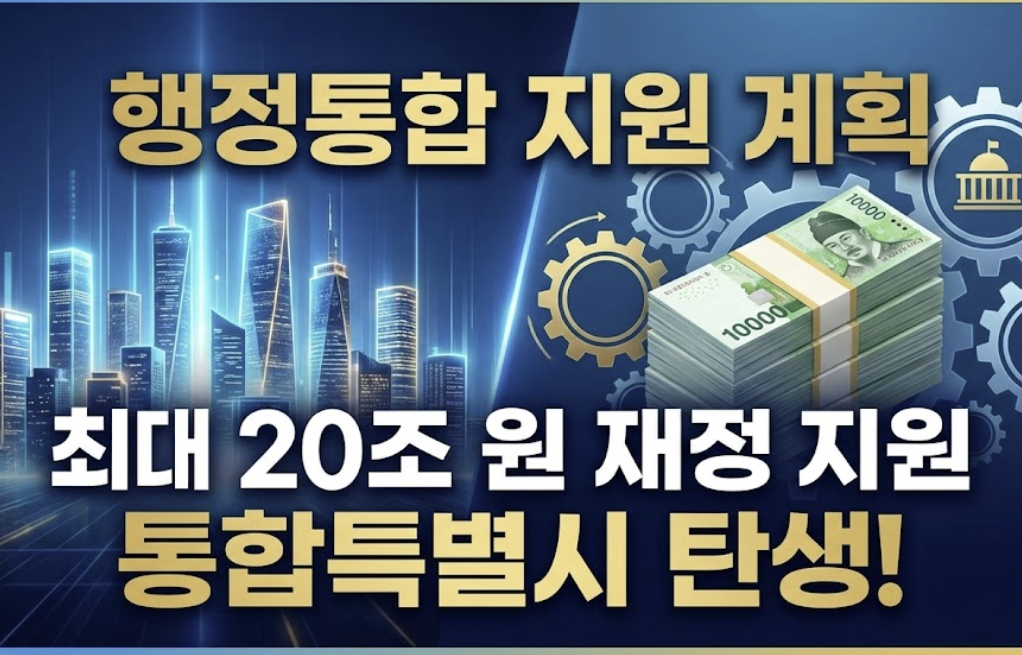 행정통합 지원 계획