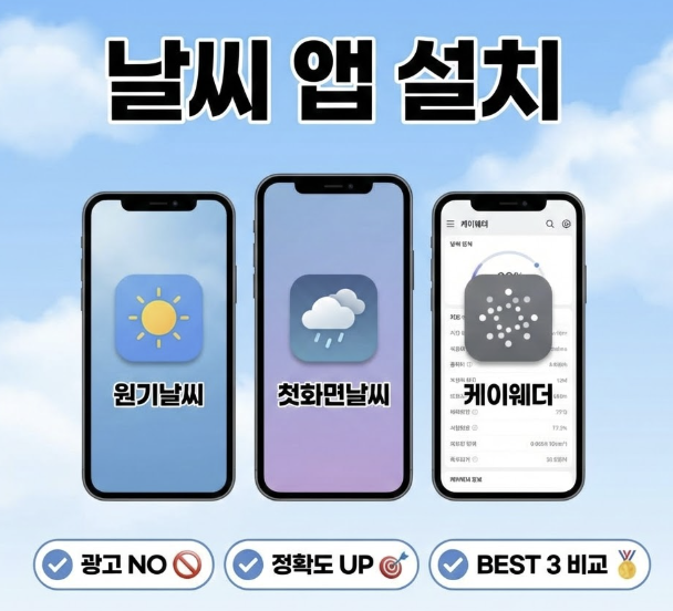 날씨 앱 설치