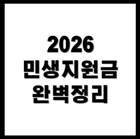 2026민생지원금