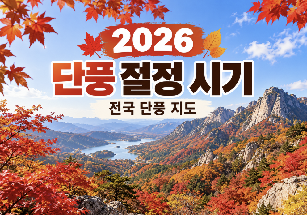 2026 단풍 절정 시기