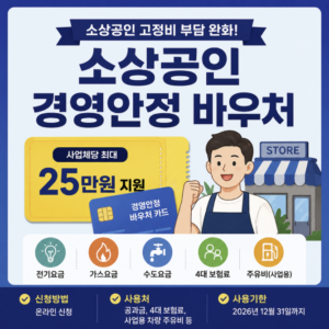 소상공인 경영안정 바우처 신청 사용처