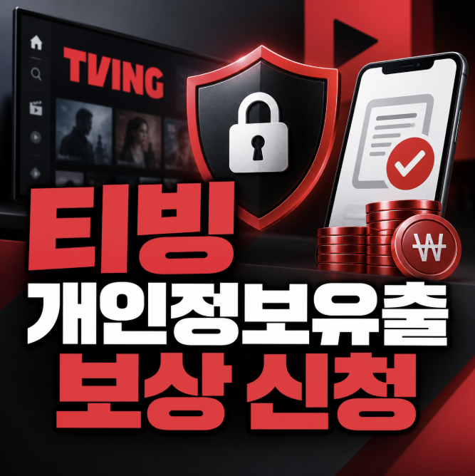 티빙 개인정보유출 보상 신청 방법(TVING)