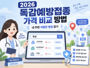 2026 독감예방접종 가격 비교 조회