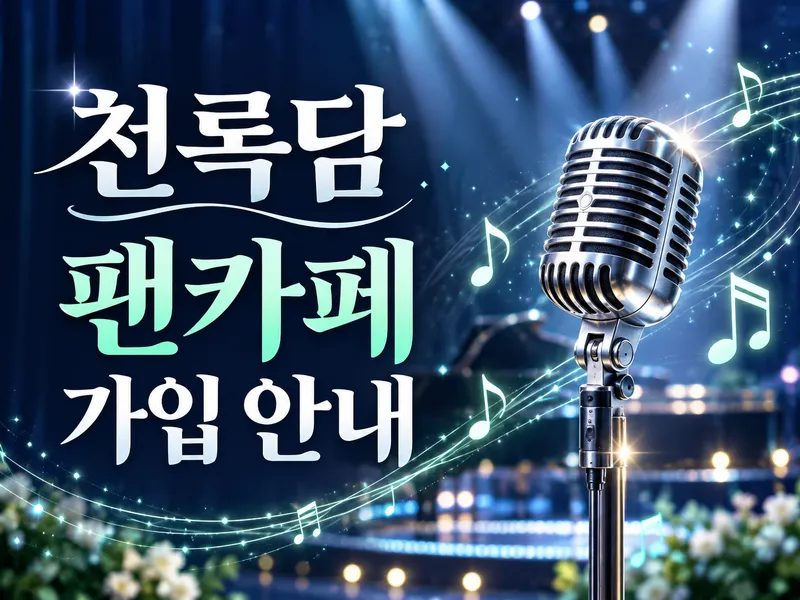 가수 천록담 팬카페 다미 가입 안내 대표이미지